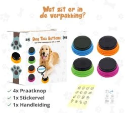 Praatknop Hond – Set Van 4 - Honden Speelgoed – Honden Training – Dogbuttons – Huisdier – Puppy Training - Hondenspeelgoed Intelligentie - Hond Opvoeden 18 Praatknop Hond – Set Van 4 - Honden Speelgoed – Honden Training – Dogbuttons – Huisdier – Puppy Training - Hondenspeelgoed Intelligentie - Hond Opvoeden -Dieren Product Winkel 1200x1093 11