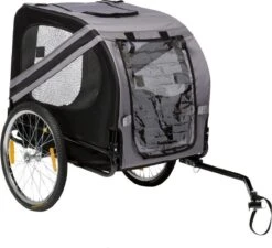 Flamingo Doggy Liner Economy - Hondenfietskar - Grijs/Zwart -Dieren Product Winkel 1200x1093 8