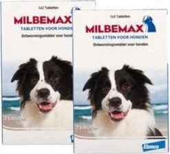 Milbemax Grote Hond 2x2 Tabletten - 1 ST à 2 X 2 TABL -Dieren Product Winkel 1200x1094