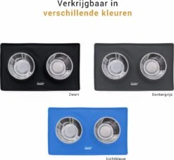 Loving Owner - Voerbak Met Anti-slip Mat - Klein Huisdier - Voerbak Hond En Kat - RVS - Zwart -Dieren Product Winkel 1200x1101 7