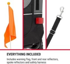 Klarfit Husky Race Hondenfietskar 282 Liter - 75 X 85 X 137 Cm (BxHxD) - Past Bij Alle Fietsen Met 26-28" - Belastbaarheid Van 40 Kg -Dieren Product Winkel 1200x1105 4