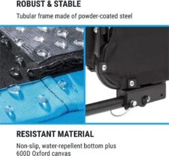 Klarfit Husky Hondenfietskar 250 Liter - 75 X 87,5 X 146 Cm (BxHxD) - Past Bij Alle Fietsen Met 26-28" - Belastbaarheid Van 45 Kg -Dieren Product Winkel 1200x1107 9