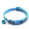 Merkloos Consumerce® Premium Dierenhalsband Met Leopard Print En Belletje Blauw | 19-33cm Verstelbaar | Geschikt Voor Hond Kat Puppy En Kitten | Halsband | Halsbandje | Hondenhalsband | Hondenhalsbanden | Kattenhalsband | Kattenbandje Met Belletje | Bel