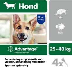 Bayer Anti Vlooienmiddel Advantage 400 25 - 40 Kg - 4 Pipetten -Dieren Product Winkel 1200x1117 17
