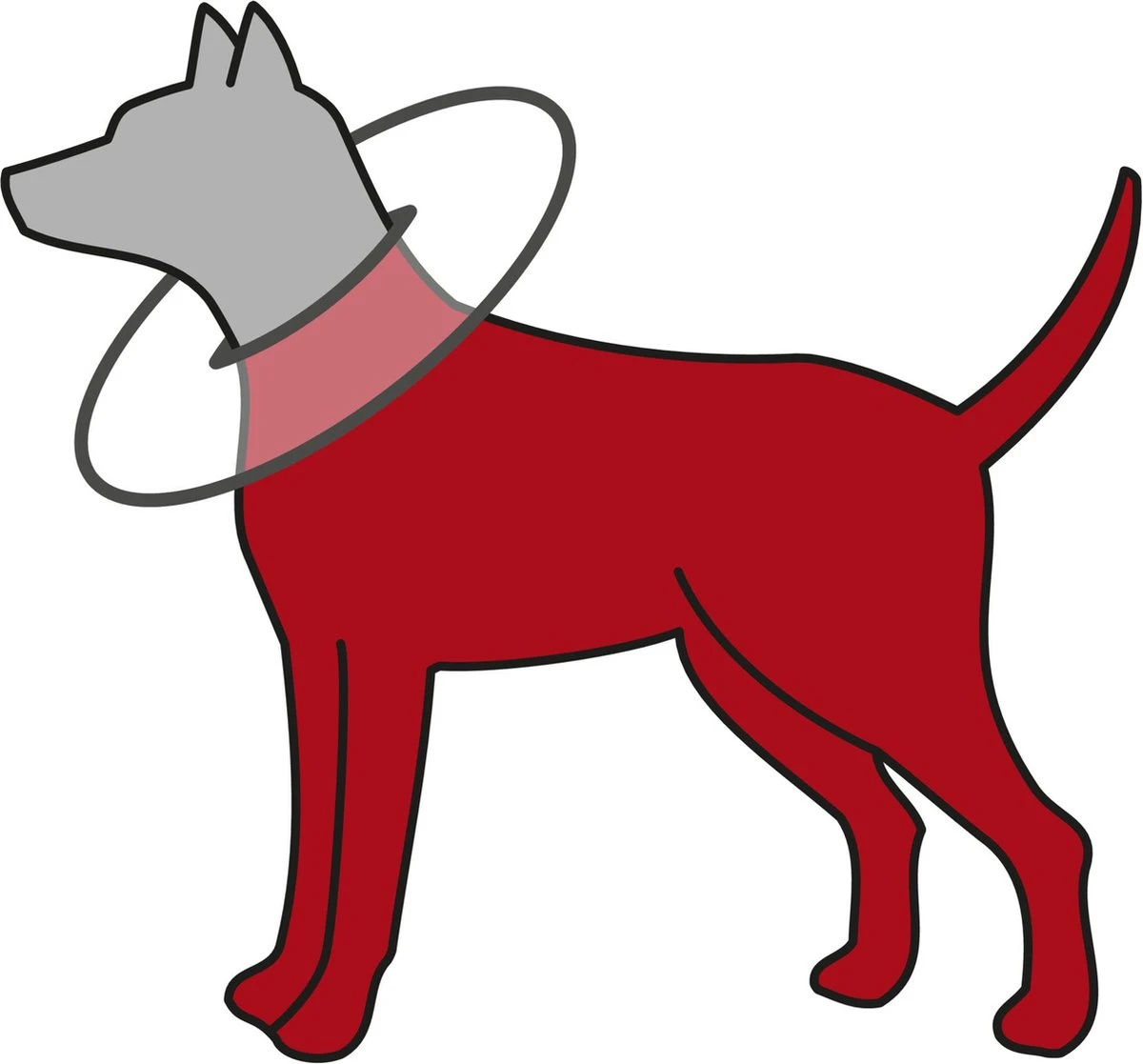 Trixie Beschermkraag Schuimrubber Grijs 17 Trixie Beschermkraag Schuimrubber Grijs - Afbeelding 17