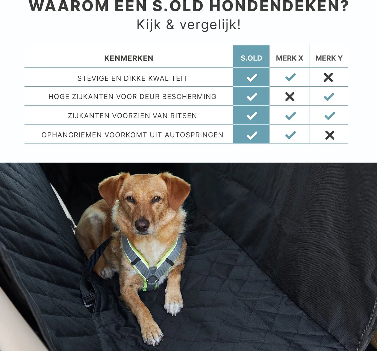 Hondendeken Auto Achterbank En Kofferbak - Autodeken Hond - Beschermhoes - Hondenkleed - 135x145 Cm 5 Hondendeken Auto Achterbank En Kofferbak - Autodeken Hond - Beschermhoes - Hondenkleed - 135x145 Cm - Afbeelding 5