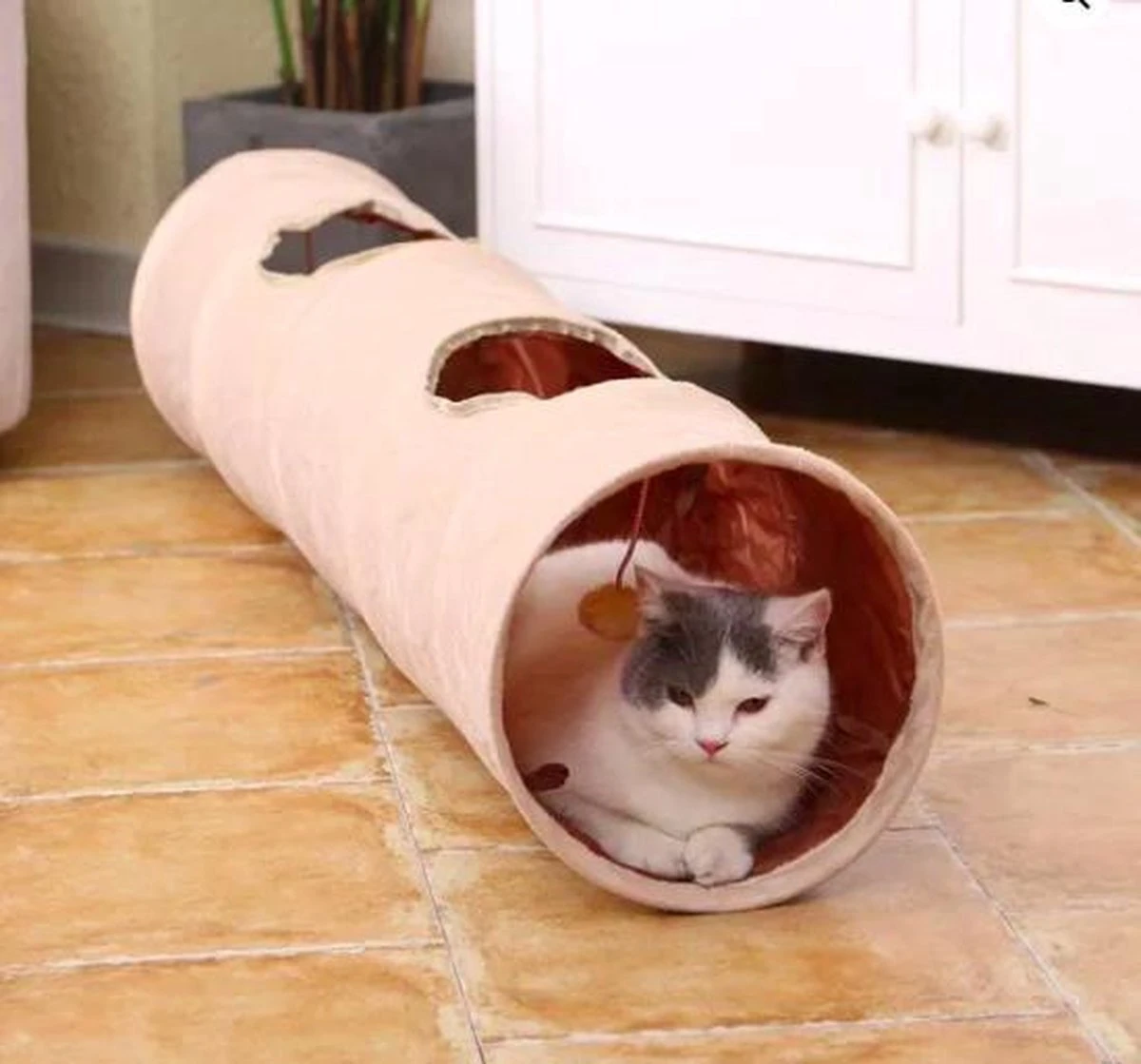 Katten Tunnel - Speeltunnel - 125x25cm 2 Katten Tunnel - Speeltunnel - 125x25cm - Afbeelding 2