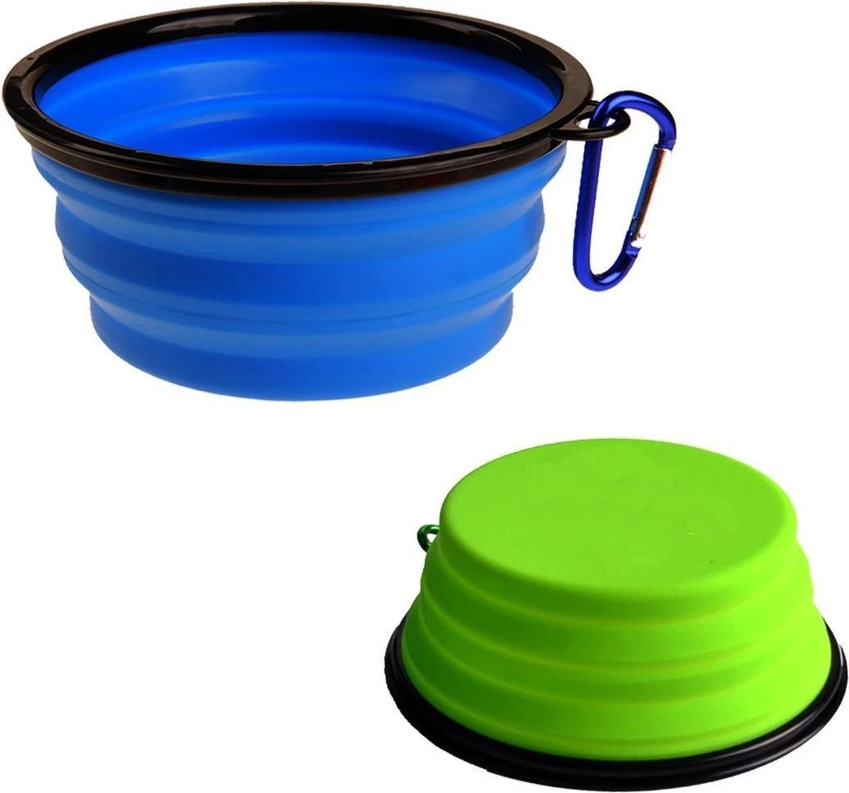 Merkloos 2x Opvouwbare Drinkbak/voerbak Voor Kleine Honden - 13 X 5,5 Cm - Siliconen Inklapbare Voerbak Hond 2 Merkloos 2x Opvouwbare Drinkbak/voerbak Voor Kleine Honden - 13 X 5,5 Cm - Siliconen Inklapbare Voerbak Hond - Afbeelding 2