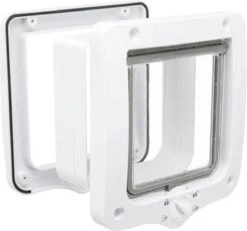 Trixie 4-Weg Kattenluik Inclusief Tunnelstuk Zwart - 20X22 CM -Dieren Product Winkel 1200x1121 4