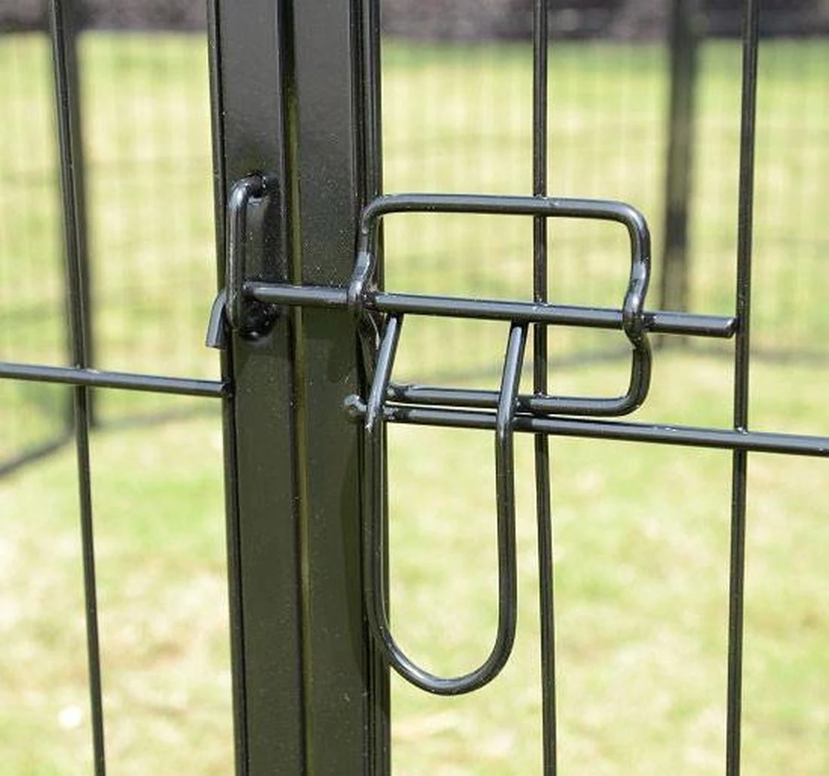 Merkloos Topmast Premium Puppyren - 120 Cm Hoog - 640 Cm Omtrek - Hondenren - Hondenhok - Zwart 6 Merkloos Topmast Premium Puppyren - 120 Cm Hoog - 640 Cm Omtrek - Hondenren - Hondenhok - Zwart - Afbeelding 6