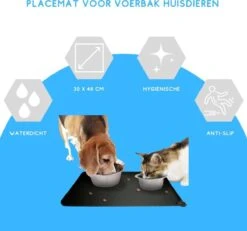 Winkrs - Placemat Voor Voerbak Van Hond Of Kat Huisdieren - Zwart Siliconen Waterdicht 7 Winkrs - Placemat Voor Voerbak Van Hond Of Kat Huisdieren - Zwart Siliconen Waterdicht -Dieren Product Winkel 1200x1124 21
