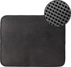 Merkloos Kattenbakmat - Grit Opvanger - 45 X 60 - Waterdicht - Kattenmat Met Filter - Kattenbak Accessoires - Kat Benodigheden - Cat Litter Mat - Dubbele Laag -Dieren Product Winkel 1200x1124 4