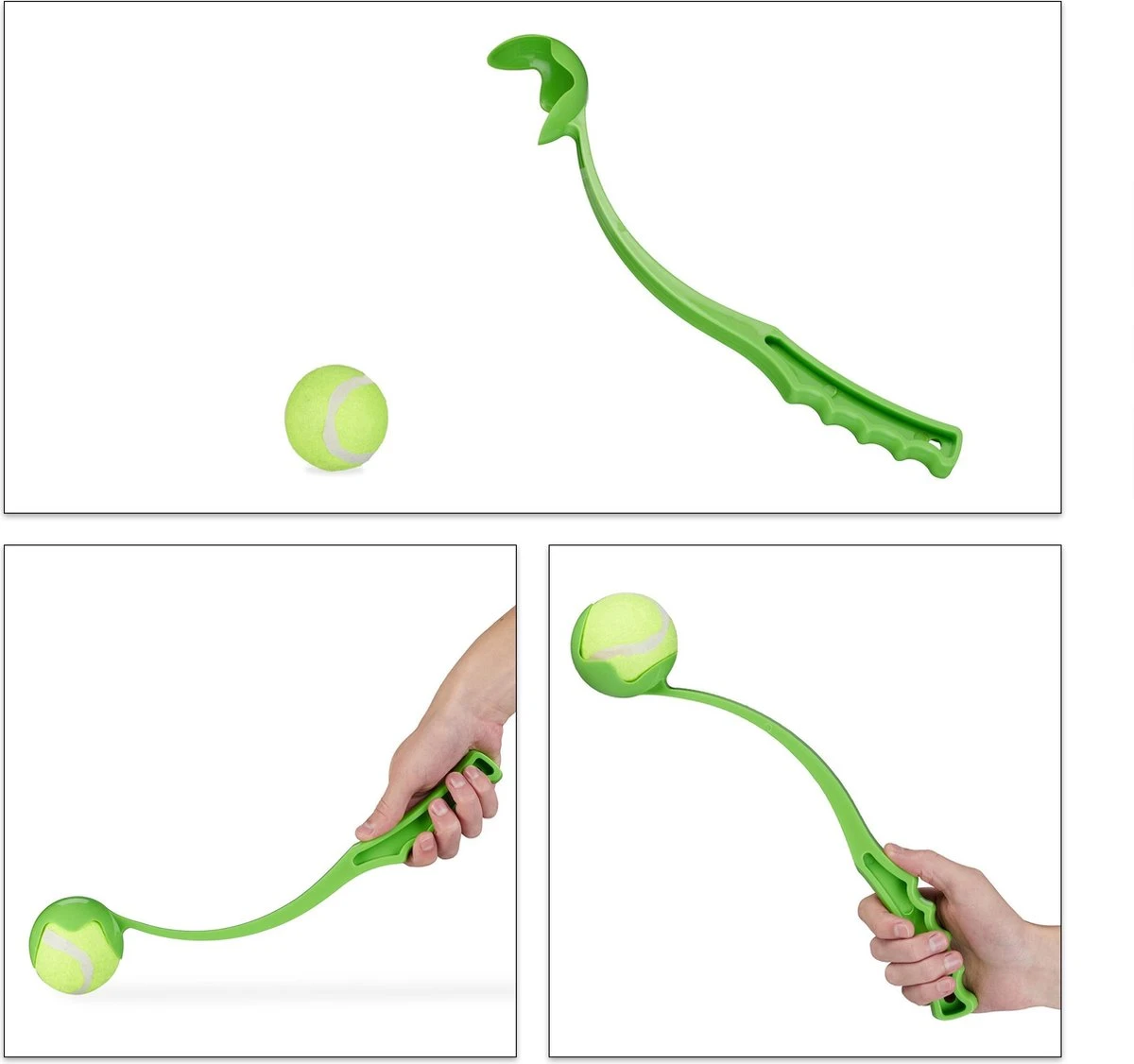 Relaxdays Ballenwerper Voor Honden - 2 Werpstokken + 5 Ballen - Ballengooier - Speelgoed 6 Relaxdays Ballenwerper Voor Honden - 2 Werpstokken + 5 Ballen - Ballengooier - Speelgoed - Afbeelding 6