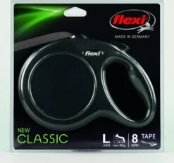 Flexi Rollijn New Classic Tape Large 8 M - Hondenriem - Zwart Tot 50kg -Dieren Product Winkel 1200x1129 5