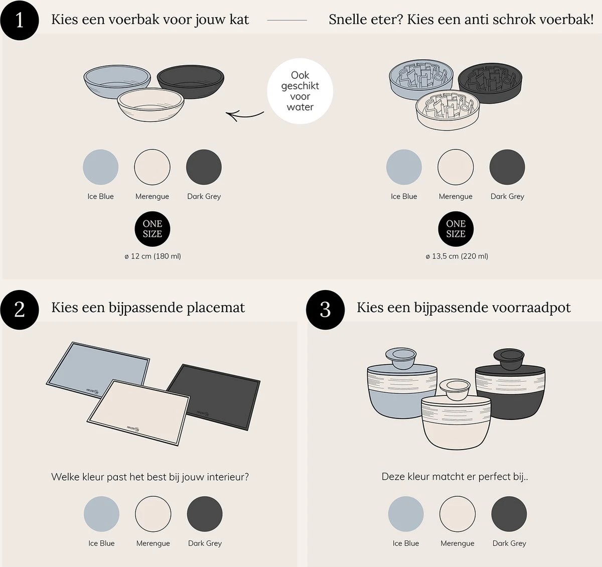 District 70 BAMBOO Slowfeeder - Stijlvolle Anti-schrok Voerbak Voor Katten – Merengue - Ø13 Cm 5 District 70 BAMBOO Slowfeeder - Stijlvolle Anti-schrok Voerbak Voor Katten – Merengue - Ø13 Cm - Afbeelding 5