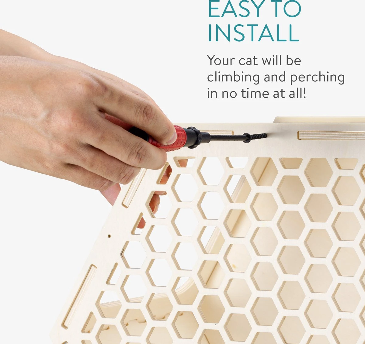 Navaris Katten Klimwand 4-delige Set - Katten Klimmuur Voor Binnenshuis - Kattenmeubel Met Wandmontage - Met Drie Plankjes Voor Meer Klimplezier 3 Navaris Katten Klimwand 4-delige Set - Katten Klimmuur Voor Binnenshuis - Kattenmeubel Met Wandmontage - Met Drie Plankjes Voor Meer Klimplezier - Afbeelding 3