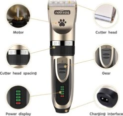 Nobleza Dieren Tondeuse Set - 4 Opzetkammen - Draadloos - Voor Huisdieren Katten & Honden 10 Nobleza Dieren Tondeuse Set - 4 Opzetkammen - Draadloos - Voor Huisdieren Katten & Honden -Dieren Product Winkel 1200x1133 9