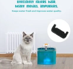 Loha-party® Drinkfontein Filters - Filters Kattenfontein - Filters Hondenfontein-Katoen Filter-Pomp Filter- Water Filter-2 Navulling Set -2*4 St -Dieren Product Winkel 1200x1134 16