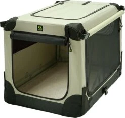 Maelson Soft Kennel - Robuuste Hondenbench Van Zacht Materiaal - Opvouwbare Kennel Met Stevig Stalen Binnenframe - Beige/zwart - XXS / XS / S / M / L / XL / XXL - 72 S -Dieren Product Winkel 1200x1135 21