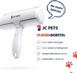JC Pets Premium Pluizenborstel - Huisdierhaar Verwijderaar – Pluizenverwijderaar – Honden En Kattenhaar Verwijderaar - Ontpluizer - Pluizenroller -Dieren Product Winkel 1200x1137 4