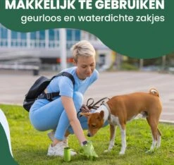 YORGS Hondenpoepzakjes Groen - Duurzame Poepzakjes Hond - Grote Sterke Zakken - 600 Stuks - 40 Rollen - 33 X 22 CM -Dieren Product Winkel 1200x1137 7