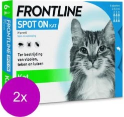 Frontline Spot On Kat - Anti Vlooien En Tekenmiddel - 2 X 6 Pip -Dieren Product Winkel 1200x1138