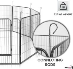 MaxxPet Puppyren - Hondenbench - Hondenren- Puppyren Met 8 Kennelpanelen - Staal -80 X 100 Cm Ø 210 Cm 17 MaxxPet Puppyren - Hondenbench - Hondenren- Puppyren Met 8 Kennelpanelen - Staal -80 X 100 Cm Ø 210 Cm -Dieren Product Winkel 1200x1138 7