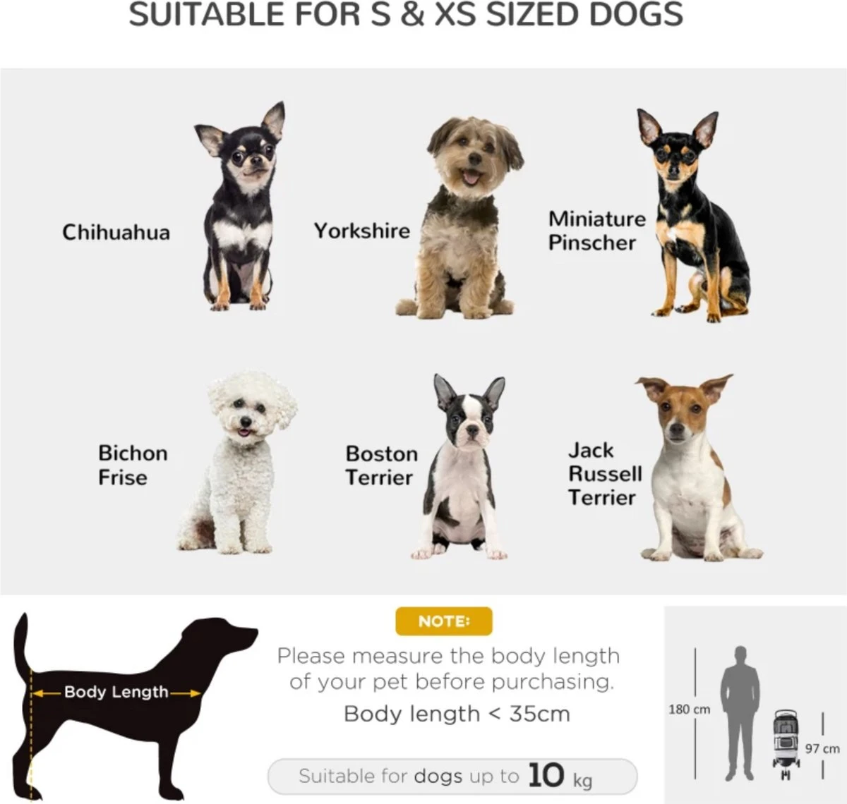 Zenzee - Hondenbuggy - Honden Buggy - Hondentrolley - Hondenwagen - Opvouwbaar - Parkeerrem - Opbergruimte - Grijs 10 Zenzee - Hondenbuggy - Honden Buggy - Hondentrolley - Hondenwagen - Opvouwbaar - Parkeerrem - Opbergruimte - Grijs - Afbeelding 10