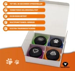 Vulpes Pets® PRO Praatknop Voor Honden Met Speelmat - Dogbuttons - Laat Uw Huisdier Spreken - Hondenspeelgoed - Honden Training - Inclusief E-Book En Speelmat -Dieren Product Winkel 1200x1140 19