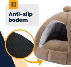 MIRO Katten Huis - Kattenhuizen - Kattenhok - Kattenmand - Dierenhuis - Extra Zacht - Bruin 14 MIRO Katten Huis - Kattenhuizen - Kattenhok - Kattenmand - Dierenhuis - Extra Zacht - Bruin -Dieren Product Winkel 1200x1140 4