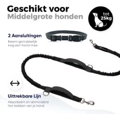 Canicross Looplijn Hond Met Heupriem Voor Hardlopen - Elastische Handsfree Hondenriem - Honden Trainingslijn - 150/210cm - Zwart 9 Canicross Looplijn Hond Met Heupriem Voor Hardlopen - Elastische Handsfree Hondenriem - Honden Trainingslijn - 150/210cm - Zwart -Dieren Product Winkel 1200x1140 6