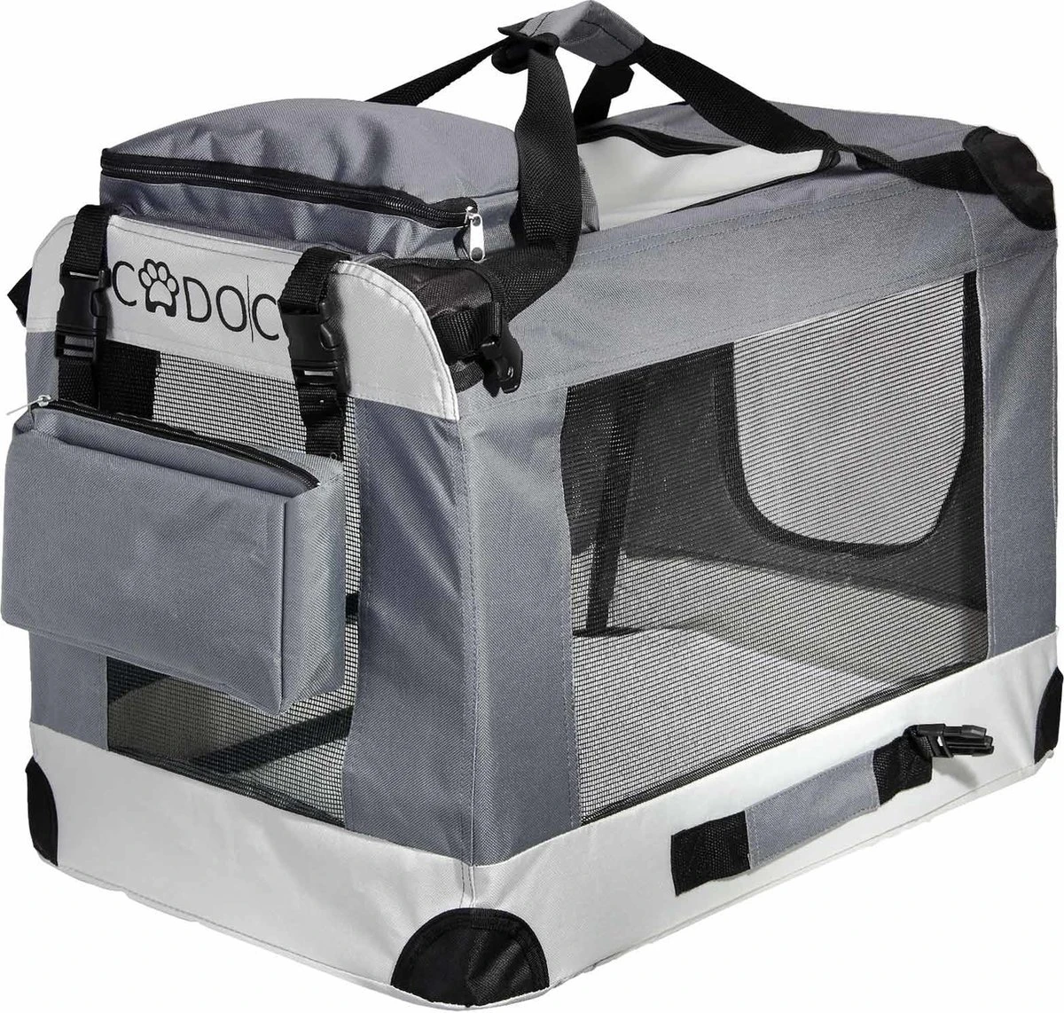 Cadoca Hondentransportbox Opvouwbaar - Maat M 1 Cadoca Hondentransportbox Opvouwbaar - Maat M