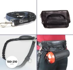 Canicross Looplijn Hond Met Heupriem Voor Hardlopen - Elastische Handsfree Hondenriem - Honden Trainingslijn - 150/200cm - Grijs -Dieren Product Winkel 1200x1142 7