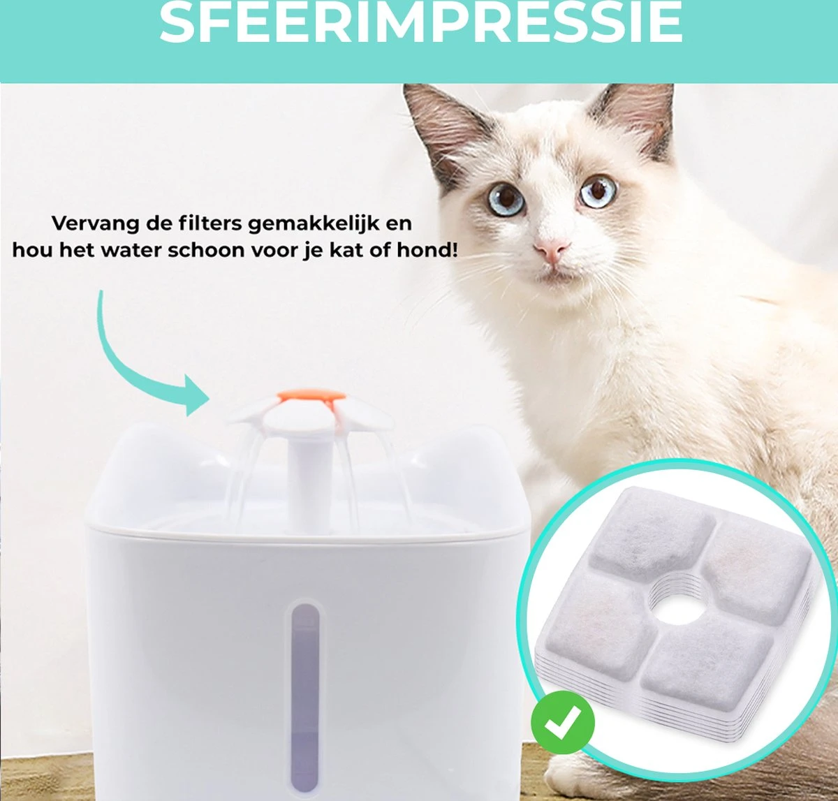 Merkloos Drinkfontein Filters Navulling Premium - 12 Stuks - Hoogwaardige Kwaliteit - Voor Katten En Honden - Drinkfontein Kat - Drinkfontein Hond 5 Merkloos Drinkfontein Filters Navulling Premium - 12 Stuks - Hoogwaardige Kwaliteit - Voor Katten En Honden - Drinkfontein Kat - Drinkfontein Hond - Afbeelding 5