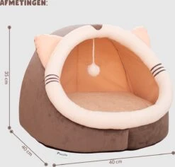 Kattenmand - Kattenhuis - Kattenbed - Kattenhangmat - Poezenmand - Kattenkussen - 40 Cm -Dieren Product Winkel 1200x1147 2