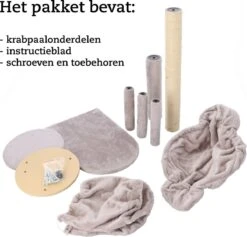 Adori Krabpaal Minous - Krabpaal - 40x30x60 Cm Grijs -Dieren Product Winkel 1200x1150 1