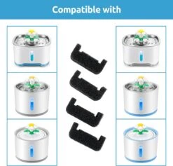 Loha-party® Drinkfontein Filters - Filters Kattenfontein - Filters Hondenfontein-Katoen Filter-Pomp Filter- Water Filter-2 Navulling Set -2*4 St -Dieren Product Winkel 1200x1150 15