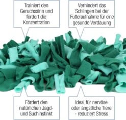 Bella & Balu Snuffelmat Voor Honden (45 X 30 Cm) - Het Snuffelmatten Dient Als Interactief Zoekspel, Bevordert Het Natuurlijk Zoeken Naar Voedsel En Traint De Reukzin Van Uw Hond (Groen) -Dieren Product Winkel 1200x1150 20