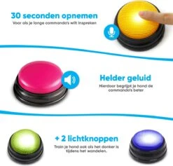 BFreshPets Praatknop Voor Honden - 6 Stuks - Dogbuttons - Hondenspeelgoed - Honden Training - Laat Uw Huisdier Spreken -Dieren Product Winkel 1200x1150 22