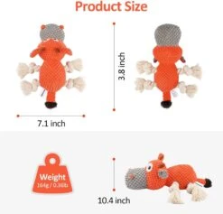 Merkloos Hondenknuffel - Interactief Piepspeelgoed Voor Honden - Teddy - Stoer Hondenkauwspeelgoed - Met Katoenen Materiaal En Gekreukt Papier - Hondenspeelgoed Voor Grote En Kleine Honden -Dieren Product Winkel 1200x1150 25