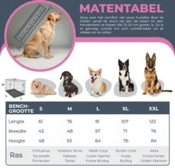 MaxxPet Hondenbench - Bench - Bench Voor Honden - Hondenbench Opvouwbaar - Incl. Plaid - 76 X 48 X 53 Cm -Dieren Product Winkel 1200x1150 28