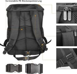 Cadoca Hondenrugzak - Tot 12kg Draagcomfort Verstelbaar - Zwart 24 Cadoca Hondenrugzak - Tot 12kg Draagcomfort Verstelbaar - Zwart -Dieren Product Winkel 1200x1151 7
