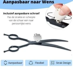 Petsify - Professionele 8-delige Huisdier Knipset - Effileerschaar Hond - Kam Hond - Schaar Hond - Katten Kam - Hondenschaar - Trimschaar Voor Honden - Kapperset - Zwart -Dieren Product Winkel 1200x1152 7