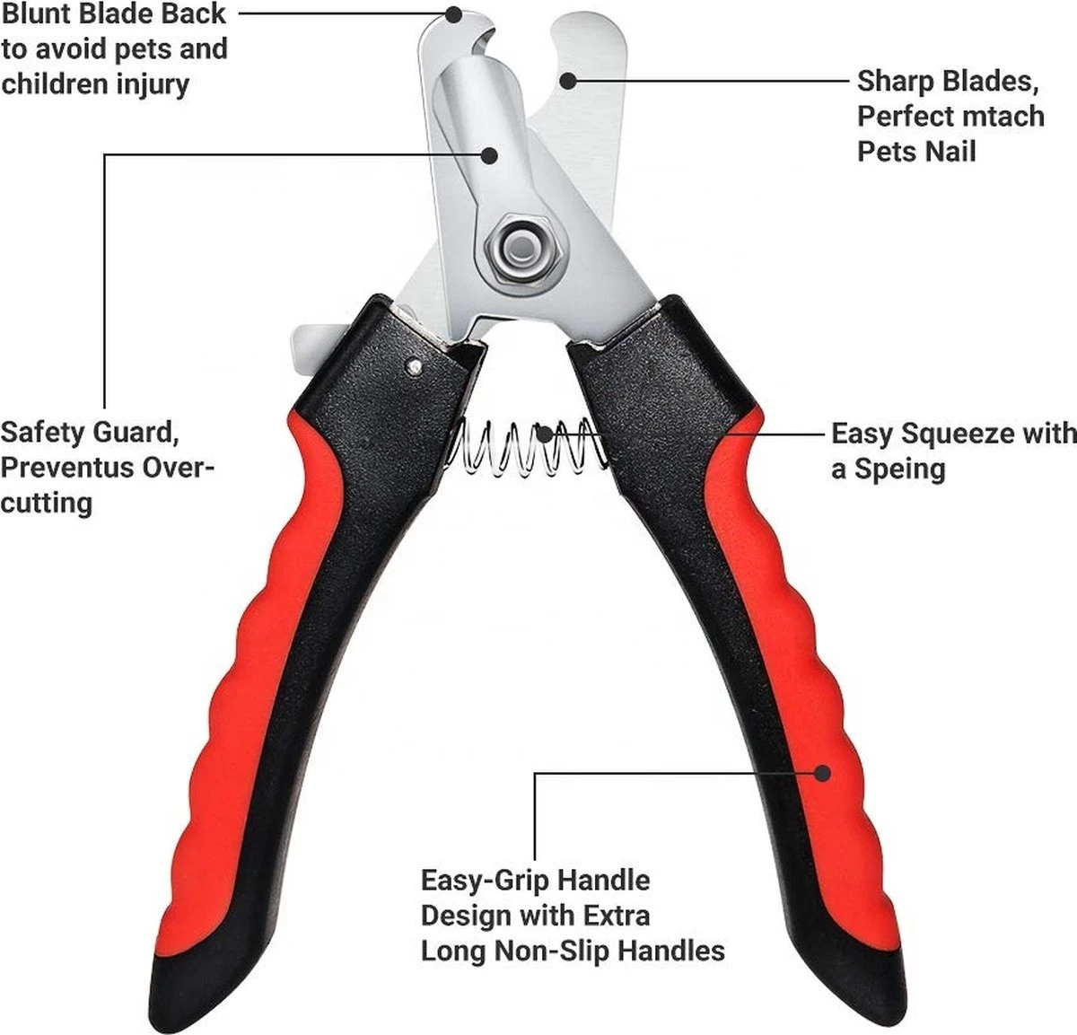 Merkloos Professionele Nagelschaar - Dieren Nagelschaar - Rood & Zwart - Honden Nagelknipper - Hondennagels - Honden Knip Schaar - Honden Knipsch 4 Merkloos Professionele Nagelschaar - Dieren Nagelschaar - Rood & Zwart - Honden Nagelknipper - Hondennagels - Honden Knip Schaar - Honden Knipsch - Afbeelding 4