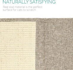 Navaris Krabmat Voor Katten - Krabmat Voor Aan Bank - Krabtapijt Voor Kat - Bankbescherming - Voorkomt Krabschade - 130 X 45 Cm - Sisal En Linnen -Dieren Product Winkel 1200x1153 9