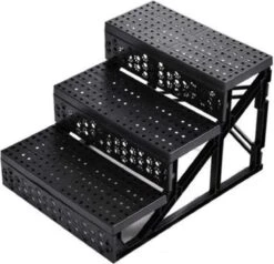 Merkloos Honden Trap Zwart Met Print 35x45x30 Cm - Dierentrap - Hondentrapje -Dieren Product Winkel 1200x1158 11