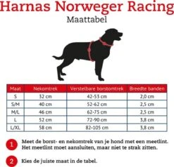 Hunter Harnas Norweger Racing Nylon - Hondentuigje - Bruin/Cognac- L - 62-75 X 2,5 X 2,5 Cm -Dieren Product Winkel 1200x1158 14