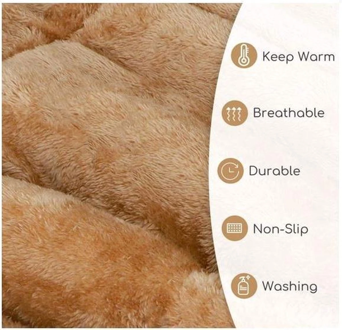 Nobleza Benchkussen - Dierenkussen - Hondenkussen - Kattenkussen - Benchmat - Dierenmat - Hondenmat - Kattenmat - Bruin - Maat S 6 Nobleza Benchkussen - Dierenkussen - Hondenkussen - Kattenkussen - Benchmat - Dierenmat - Hondenmat - Kattenmat - Bruin - Maat S - Afbeelding 6