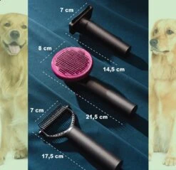 Hondenborstel Set 3 In 1 - Hondenkam - Borstelset - Klittenkam Hond - Ondervacht Kam - Furminator - Slickerborstel - Kattenkam - Verwijderd Klitten En Voorkomt Haaruitval -Dieren Product Winkel 1200x1159 21