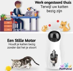 PetPetrol Automatisch Kattenspeeltje – Laser – Kattenlaser - Intelligent Interactief Voor Katten – Laser Kat – 9 Verschillende Standen – Incl. Oplaadkabel – Geruisloze Motor -Dieren Product Winkel 1200x1159 9
